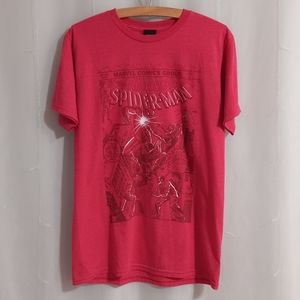 Marvel By Mad Engine - Short Sleeve Crew Neck Tee w Spider Man/Green Goblin